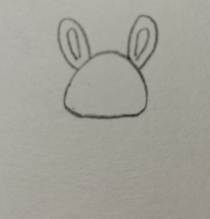 また、このように耳の内側を描くとより良いです。