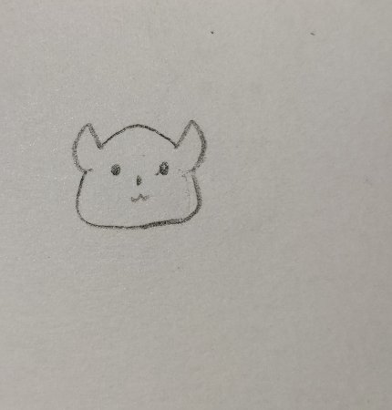 ライオンの顔部分を描いていきます。